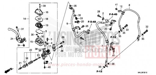 MAITRE-CYLINDRE DE FREIN AVANT CYLINDRE CB1000RAJ de 2018
